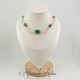 Collier- Chaine et Strass - VERT