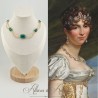 Collier- Chaine et Strass - VERT