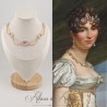 Collier- Chaine et Strass - ROSE