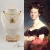 Collier en esclavage- Chaine et Strass - VIOLET