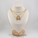 Collier en esclavage- Chaine et Strass -Blanc