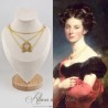 Collier en esclavage- Chaine et Strass -Blanc