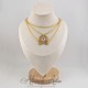 Collier en esclavage- Chaine et Strass - Rose
