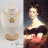 Collier en esclavage- Chaine et Strass - Rose