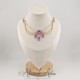 Collier- Chaine, Strass - Mauve