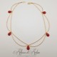 Collier Petites Perles - Corail