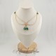 Collier- Chaine, Strass - Vert