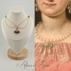 Collier- Chaine, Strass - Violet