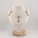 Collier Chaine et Strass - Jaune