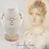 Collier Chaine et Strass - Rose