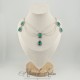 Collier Chaine et Strass - Vert