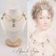 Collier Chaine et Strass - Gris