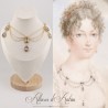 Collier Chaine et Strass - Gris
