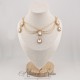 Collier Chaine et Strass - Rose