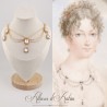 Collier Chaine et Strass - Rose