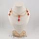 Collier Chaine et Strass - Rouge