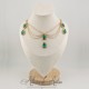 Collier Chaine et Strass - Vert