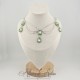 Collier Chaine et Strass - Vert Clair