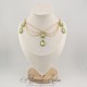 Collier Chaine et Strass - Vert Clair