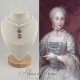 Collier Perles et Strass - Gris