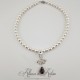 Collier Perles et Strass - Violet