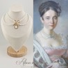 Collier Perles et Strass - Blanc