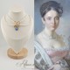 Collier Perles et Strass - Bleu