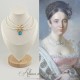 Collier Perles et Strass - Bleu