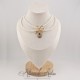 Collier Perles et Strass - Gris