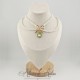 Collier Perles et Strass - Vert Clair