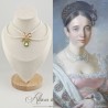 Collier Perles et Strass - Vert Clair