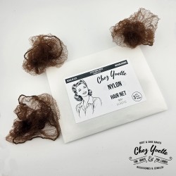 1940'S Hairnet - Résille nylon des année 1940 - Reproduction - Lot de 3 filets nylon invisibles