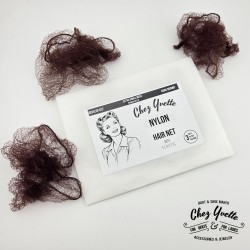 1940'S Hairnet - Résille nylon des année 1940 - Reproduction - Lot de 3 filets nylon invisibles