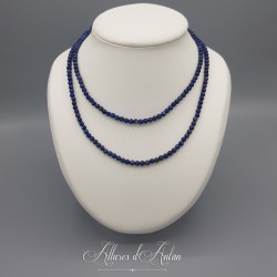 Collier 2 rangs de perles - Lapis Lazuli